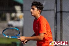 The St. John's Knights and FD Friars tied for the IIAAG Tennis Championships on Thursday afternoon at Tamuning Courts. (Photo by Michael Blas)