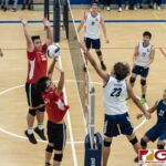 Harvest Eagles Taka Ward tips the ball to score near the end of the first set. (Photo by Michael Blas)