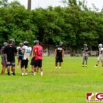 The Southern Dolphins during practice in preparation of the 2019 IIAAG High School Football Season. (Photo by Michael Blas)