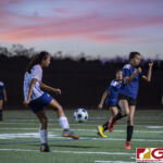 The Academy Cougars visited the turf of the Guam High Panthers with the sun setting down in the IIAAG Girls soccer matchup on Apr. 29, 2019 (photo by Bout It Productions)