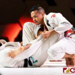 Mike Sanchez gets the submission on his opponent Clinton Dela Cruz. Sanchez was the only black belt of the night to pull off a submission. (Photo by Michael Blas)