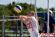 Team SJS Black, Tylee Shepherd and Austia Mendiola wins in back to back sets vs Team SJS White, Page Murrell and Lane Murrell. (Photo by Michael Blas)