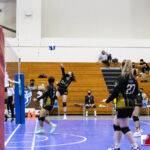 Tiyan Titan Khloe Owen delivers the ball to the awaiting Southern High Dolphins. Photo by Bout It Productions.