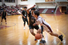 The FD Friars defeated the JFK Islanders to advance to the ISA Boys Basketball Finals Wednesday evening. (photo by Raine Delos Reyes)
