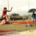 The Middle School Track season wrapped up action at the JFK Track Wednesday evening. (photo by Lawrence Sugatan)