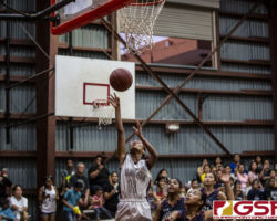 Untalan Wildcats Alaya Fontanilla goes up for the easy bucket after getting by the BMS Roadrunners defense. (photo by Bout It Productions)