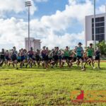 Runners came out blazing in the 2018 IIAAG All-Island Cross Country Championships earlier this afternoon at the JFK Upper Tumon course. (Photo by Michael Blas)
