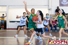 The Okkodo Bulldogs defeat the JFK Islanders 43-29 on Day 4 of the McDonald's High School Pre-season Basketball Tournament. (Photo by Michael Blas)