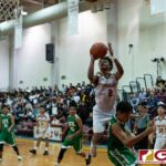 FD Friars Tony Quinene gets through the Islander defense for a shot at the basket. (Photo by Michael Blas)