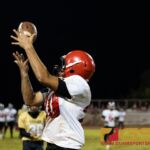 The Okkodo Bulldogs faced the Tiyan Titans in the 2018 IIAAG HS Football game. (Photo by Michael Blas)