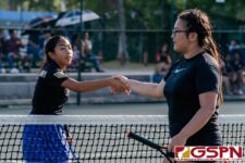 Tiyan Titans Ricci Fuellas and Sakura Garrido finished in first place in the Girls Doubles A finals. (Photo by Michael Blas)
