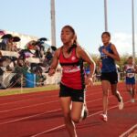 The Middle School Track season wrapped up action at the JFK Track Wednesday evening. (photo by Lawrence Sugatan)