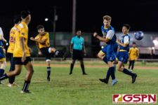 The Guam High Panthers defeated the GW Geckos 3-1 Tuesday evening to pick up their win of the IIAAG Boys High School Soccer season. (Photo by Michael Blas)
