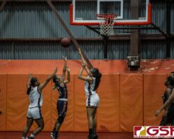 The BMS Roadrunners tie for first place by defeating The Untalan Wildcats in the GDOE Middle School Basketball League. (photo by Bout It Productions)