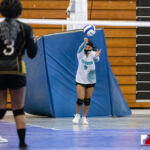 The Tiyan High Titans JV Team head down south to the Southern High Dolphins JV Team territory to compete in the ISA Girls Volleyball matchup. Photo by Bout It Productions.