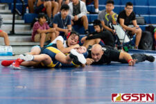 The Southern Dolphins and Guam High Panthers hit the mats in IIAAG High School Wrestling Saturday morning at Okkodo High School. (Photo by Michael Blas)