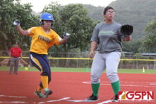 The Panthers bring in their tenth run of the 3rd inning off a pass ball. (photo by Robert Balajadia)