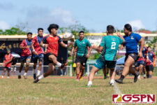 The Okkodo Bulldogs and Southern Dolphins kicked off Saturday afternoon's ISA Boys Rugby matches at GW Field. (Photo by Michael Blas)