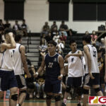 The Harvest Eagles show emotions after getting the momentum on their side. (photo by Bout It Productions)