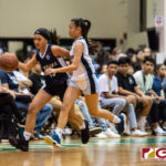 Academy Cougars Myka Terlaje brings the ball down the sideline while St. Paul Warriors Kirsten Silva pressures her. (Photo by Michael Blas)