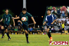 The returning champions JFK Islanders defeated the Southern Dolphins 4-1 in the Tuesday evening IIAAG High School Boys Soccer matchup. (Photo by Michael Blas)
