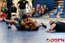 The Southern Dolphins and Guam High Panthers hit the mats in IIAAG High School Wrestling Saturday morning at Okkodo High School. (Photo by Michael Blas)