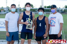The Guam High Panthers finish their IIAAG Boys Beach Volleyball Season in third place. (Photo by Michael Blas)