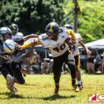 The Guahan Raiders and The Tamuning Steelers Metgots meet in the GNYFF playoffs on Oct. 20, 2019 at Eagles Field. (photo by Bout It Productions.)