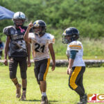 The Guahan Raiders and The Tamuning Steelers Metgots meet in the GNYFF playoffs on Oct. 20, 2019 at Eagles Field. (photo by Bout It Productions.)