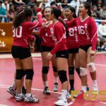 The St. John's Knights huddled up prior to the start of the match against the undefeated Royals. (Photo by Michael Blas)