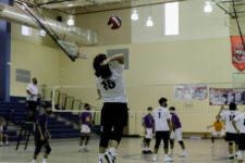 The Okkodo Bulldogs defeated the GW Geckos in four sets to advance to the ISA Boys Volleyball Championship Game next week! (photo by Omar Nobuo)