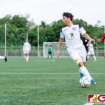 Guam Matao Forward Dylan Naputi looks for the open man for a potential goal. (Photo by Michael Blas)