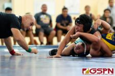 The Southern Dolphins and Guam High Panthers hit the mats in IIAAG High School Wrestling Saturday morning at Okkodo High School. (Photo by Michael Blas)