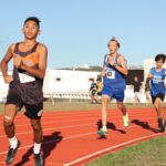 The Middle School Track season wrapped up action at the JFK Track Wednesday evening. (photo by Lawrence Sugatan)