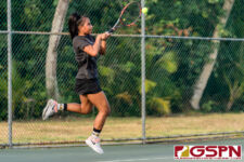 Academy Cougar Joycelyn Tenai finished in second place in the Girls Singles A finals. (Photo by Michael Blas)
