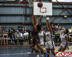 Benavente Roadrunners D. Palik gets by the Untalan Wildcats defense for a shot attempt. (photo by Bout It Productions)