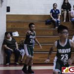 San Vicente Braves Daethan Alcantara directs traffic to his teammates. (photo by Bout It Productions)