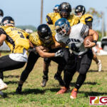 The Raiders and the Eagles faced off earlier this Saturday Afternoon in a rematch from last season's Guahan Varsity Football League Championship Game. (Photo by Michael Blas)