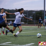 The Academy Cougars visited the turf of the Guam High Panthers with the sun setting down in the IIAAG Girls soccer matchup on Apr. 29, 2019 (photo by Bout It Productions)