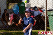 The Harvest Eagles defeat the FD Friars in the IIAAG All-Island Tennis Tournament to become the Boys Doubles Champions. (Photo by Michael Blas)
