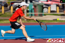 The St. John's Knights and FD Friars tied for the IIAAG Tennis Championships on Thursday afternoon at Tamuning Courts. (Photo by Michael Blas)