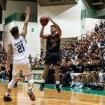 FD Friars Christian Taitano knocks in the jump shot early in the first quarter. (Photo by Michael Blas)