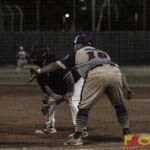 76 Expos Ray Leon Guerrero keeps a close eye out on the runner on first. (photo by Bout It Productions)
