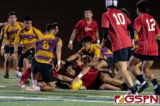 The FD Friars defeat the GW Geckos 35-5 in a Rugby Championship rematch Wednesday evening at Guam High School. (Photo by Michael Blas)