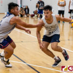 Audrey Dela Cruz on a drive towards the basket in the Guam Youth Leadership Cup. (Photo by Michael Blas)