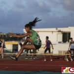 This Friday's IIAAG Track & Field Meet moves to the ocean scenery of J.F.K High. The sweltering heat was on but the fans and athletes still put on a show. (photo by Bout It Productions)