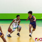 JFK Islanders Jerry Ngraremiang handles the ball with ease as he sets up the play. (Photo by Michael Blas)