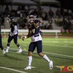 Guam High Panthers Abraham Guerrero checks his place in line from the sideline referee. (photo by Bout It Productions)