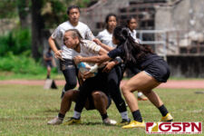The Tiyan Titans defeated the Sanchez Sharks 19-5 in the GRFU/ISA Rugby League at Southern High School. (Photo by Michael Blas)