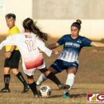 The Guam High Panthers and the St. John's Knights displayed high level defense in their 0-0 IIAAG Girls High School Soccer matchup late Tuesday afternoon on April 16, 2019. (Photo by Michael Blas)